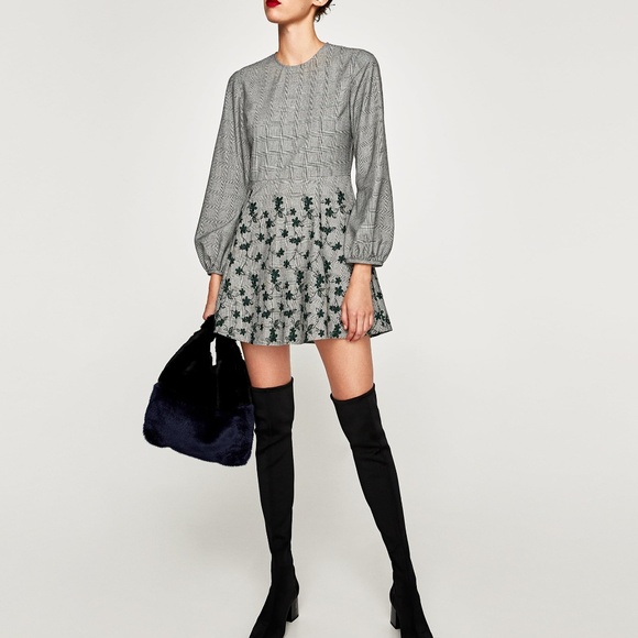 Zara | Dresses | Zara Checked Mini 